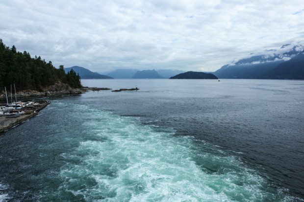 Departing for Departure Bay