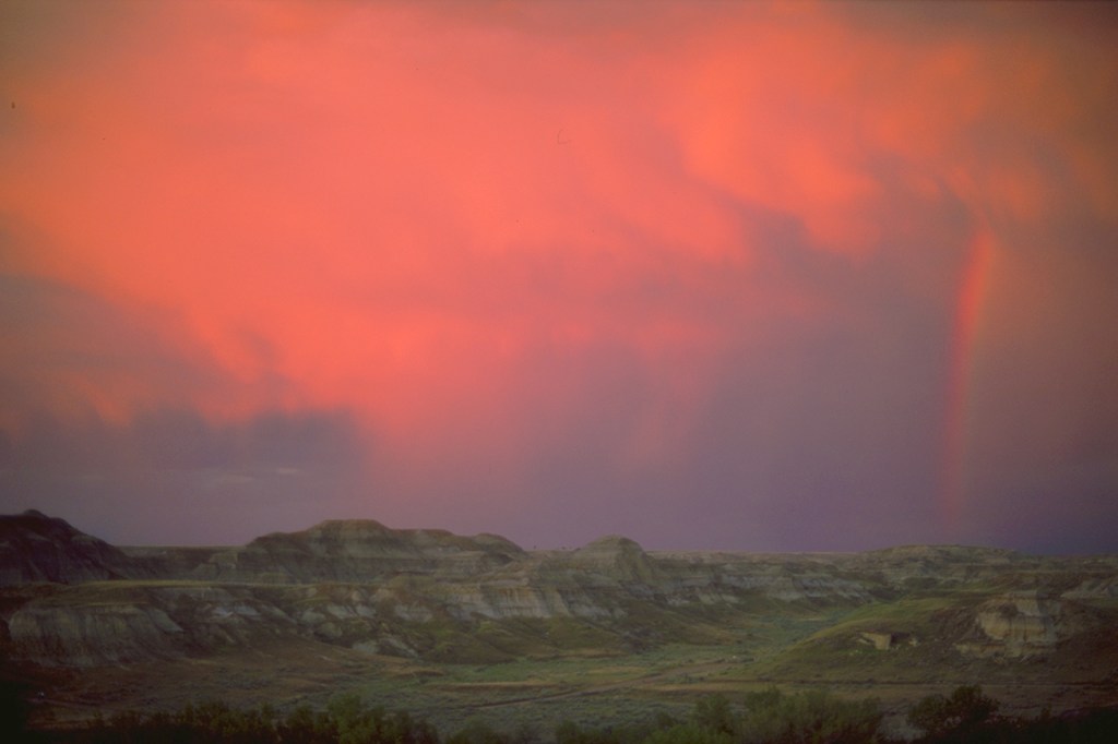 Red Sky and Rainbow