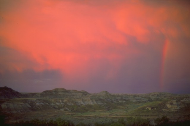 Red Sky and Rainbow