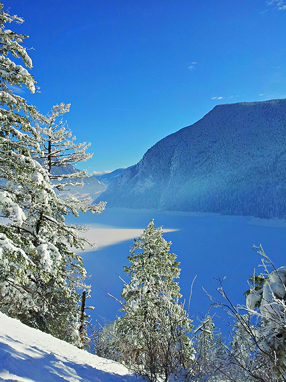 Winter, Carpenter Lake, Near Gold Bridge, British Columbia, Canada