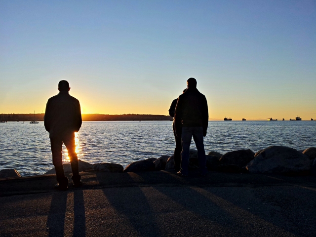 Sunset, First Beach, English Bay, Vancouver, British Columbia, Canada