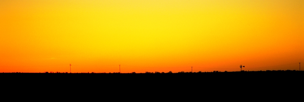 Rangeland Sunset, Route 66, Near Alanreed, Texas, United States of America