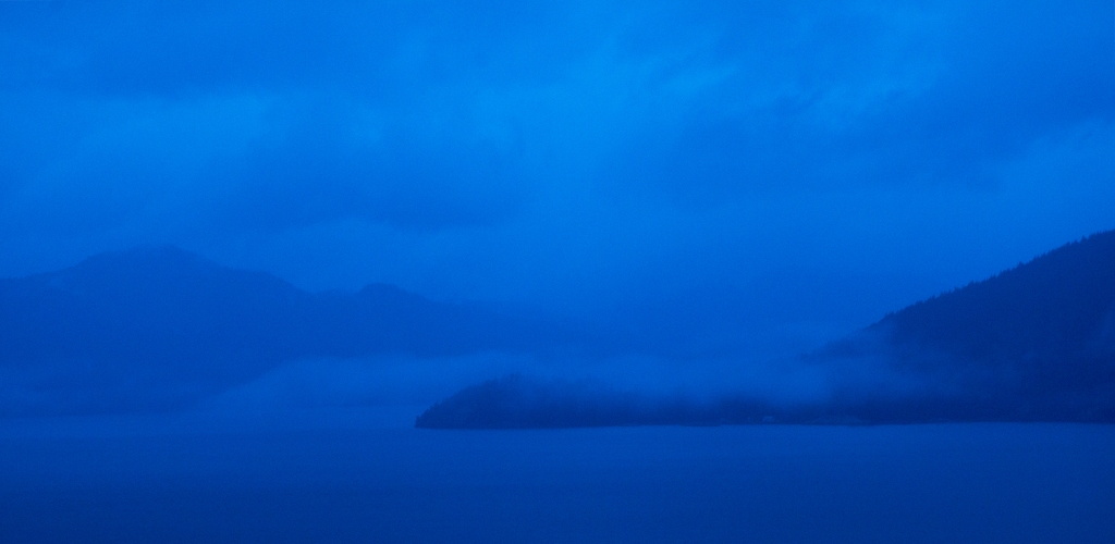 A Stormy Dusk, Howe Sound, Sea to Sky Highway, British Columbia, Canada