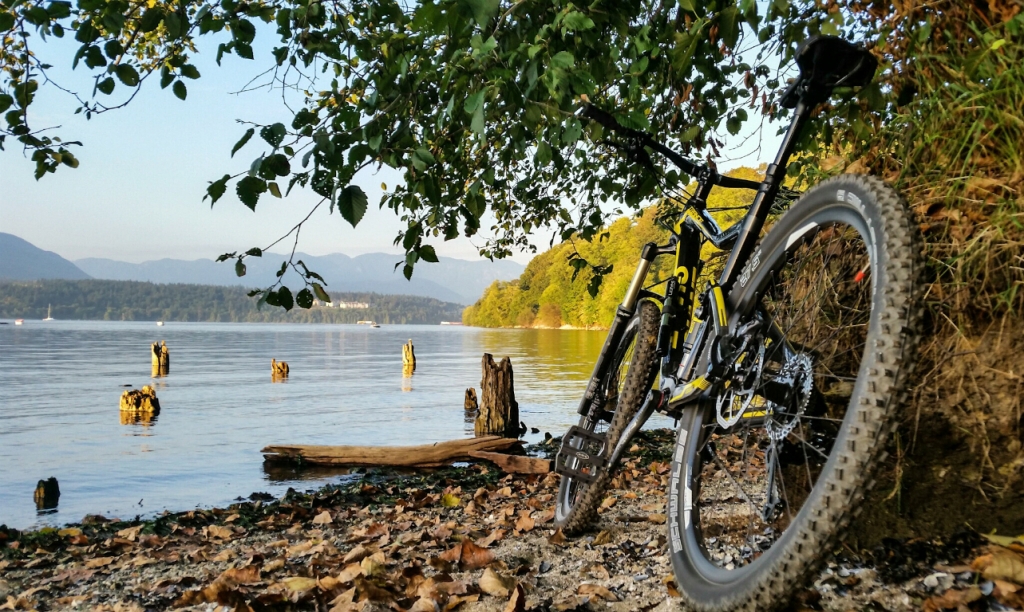 Late Afternoon Bike Ride, Burrard Inlet, Burnaby, British Columbia, Canada