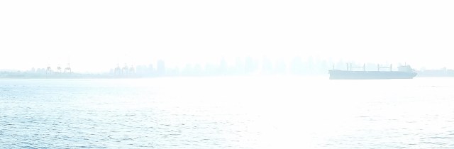 Vancouver Skyline, Burrard Inlet, From Lonsdale Quay, North Vancouver, British Columbia, Canada