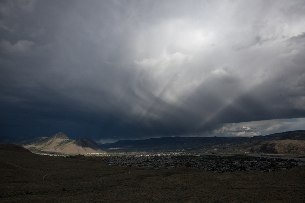 Magic in the Darkness, Storm Clouds, Kamloops, British Columbia, Canada