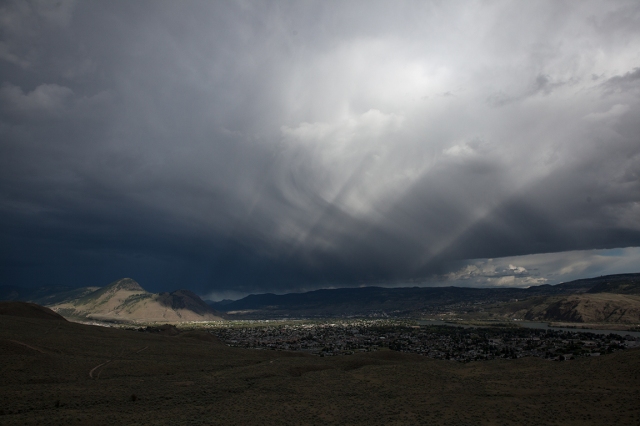 Magic in the Darkness, Storm Clouds, Kamloops, British Columbia, Canada