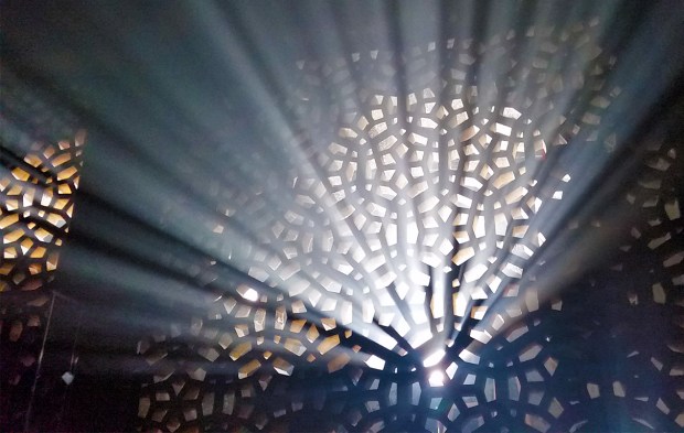 Light and Darkness ~ Shadow, Lattice Wall and Light, Richmond, British Columbia, Canada