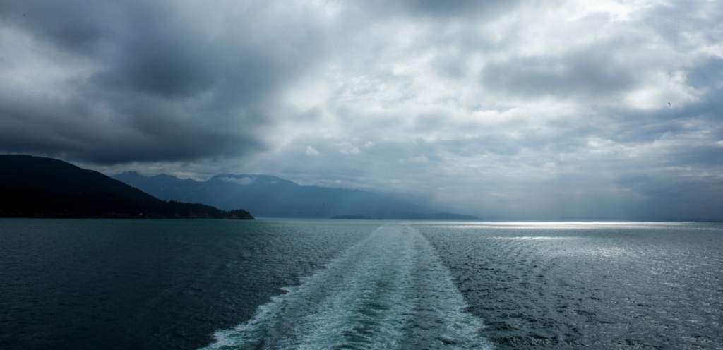 In the Wake, BC Ferries, Island Bound, Horseshoe Bay to Nanaimo, British Columbia, Canada