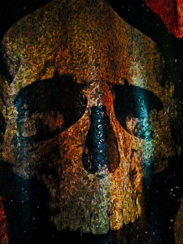 Death Mask, Lantic Incorporated, (Old BC Sugar Refinery) Vancouver, British Columbia, Canada,