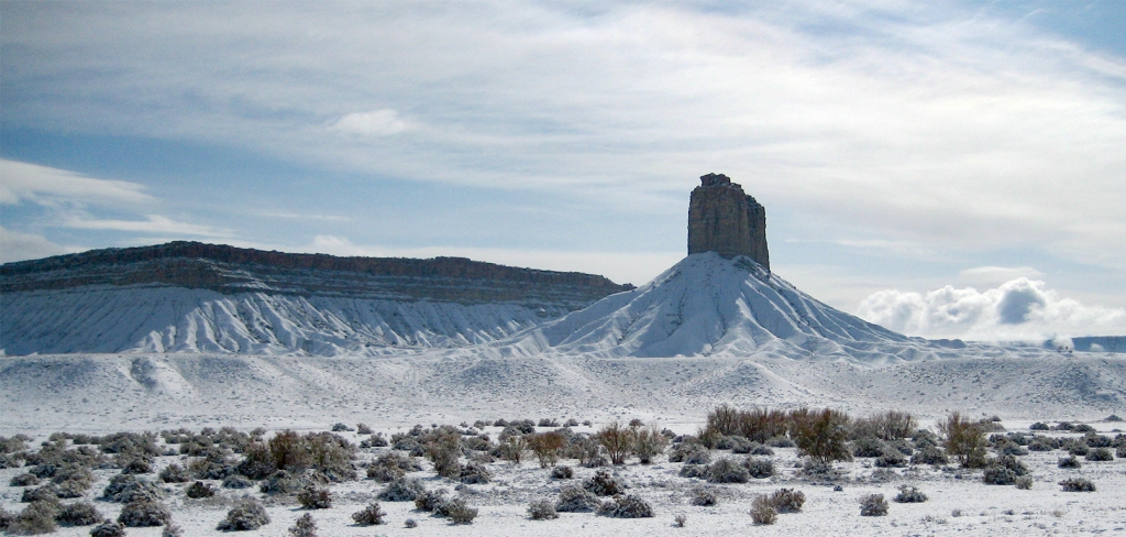 Desert Snow, Chimney Rock, Highway 491, Colorado, United States of America