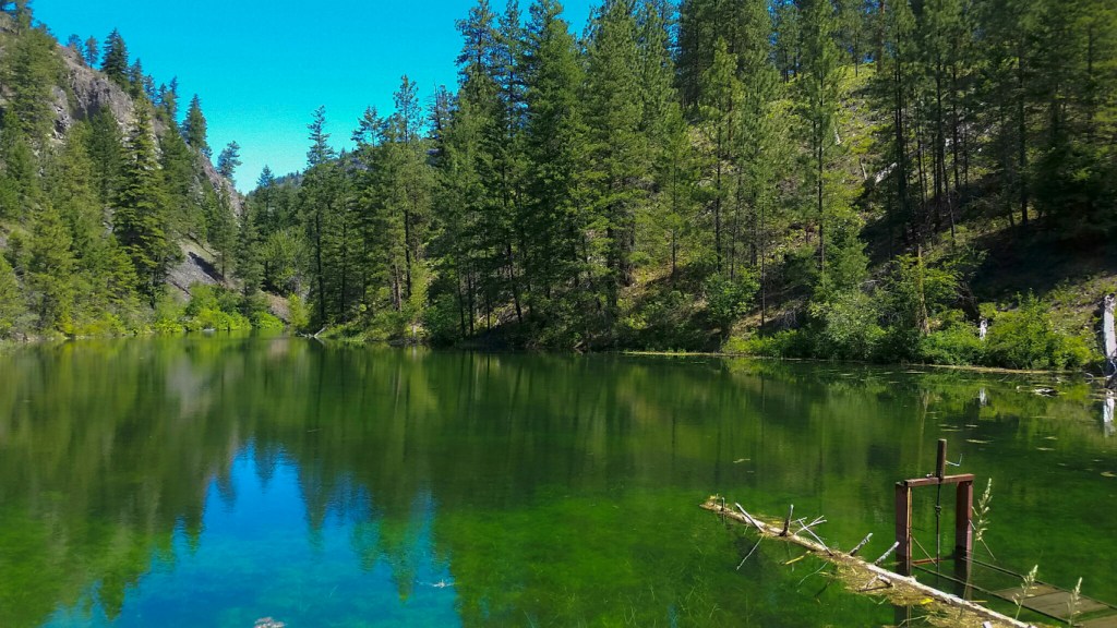 Idyllic Mountain Lake, White Lake Grasslands, Okanagan Falls, British Columbia, Canada