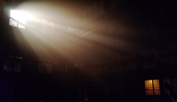 Light through the windows, Britannia Mine Museum, Britannia Beach, British Columbia, Canada