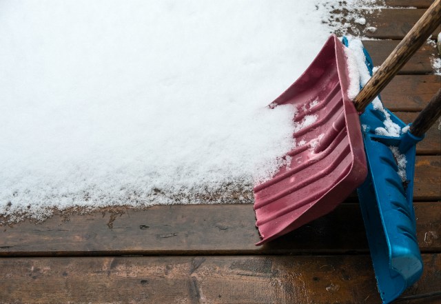 Snow and Shovels, Whistler, British Columbia, Canada