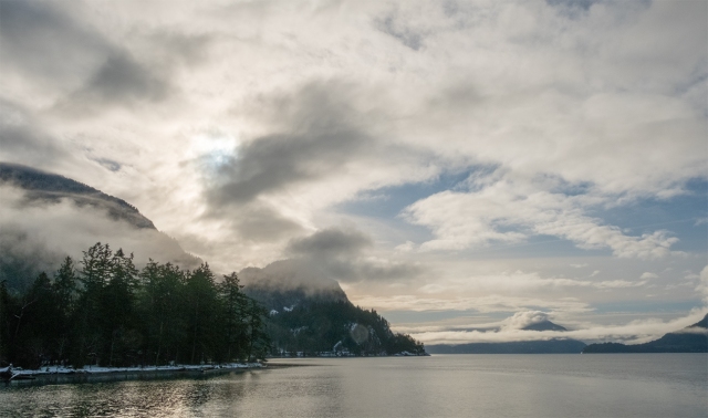 Howe Sound, Sea to Sky Highway, Porteau Cove Provincial Park, British Columbia, Canada