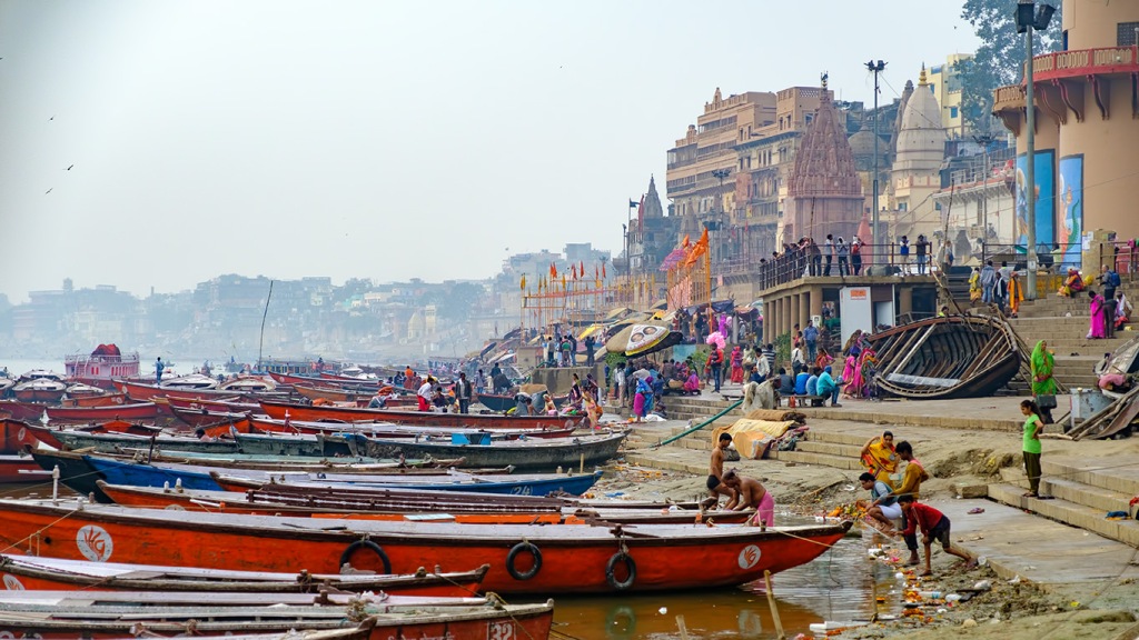 Cultural Cacophony, The Ganges River (Ganga), Varanasi, Uttar Pradesh, India