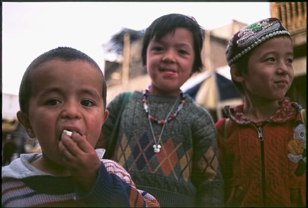 Uyghur Children, Kashgar, Xinjiang Autonomous Region, People's Republic of China