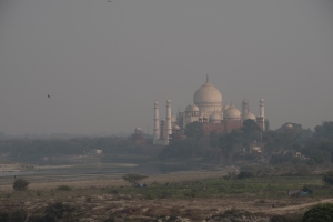 Taj Mahal, from Red Fort, Agra, Uttar Pradesh, India