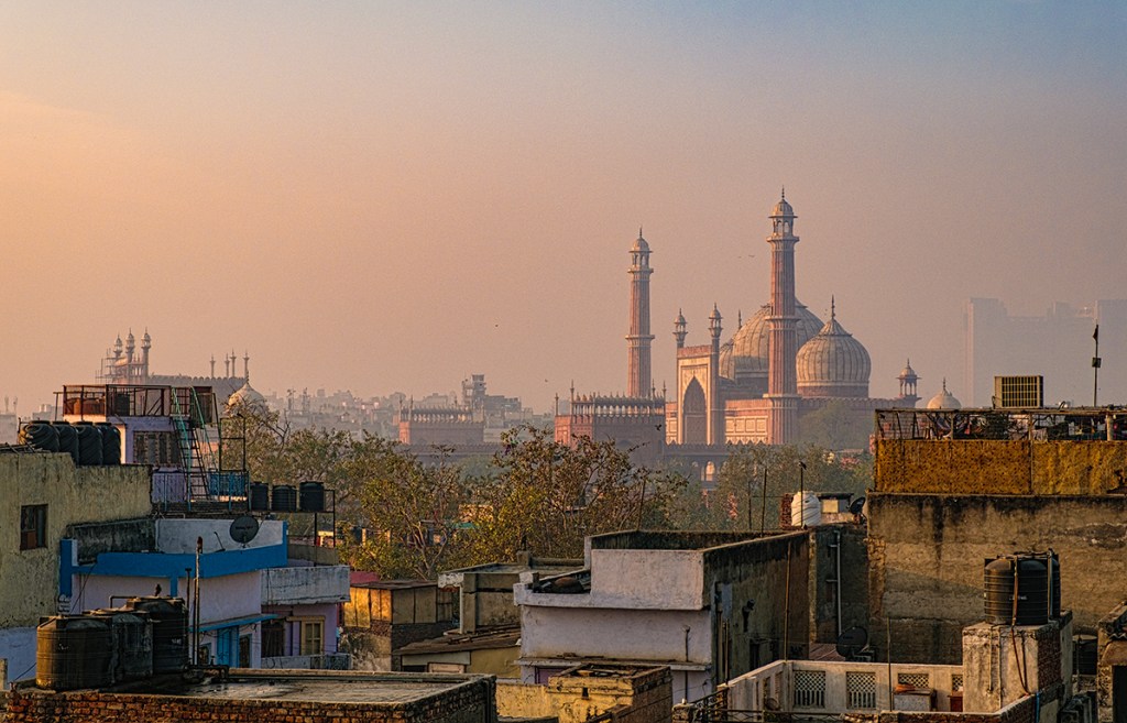 Jama Masjid Mosque, Chandni Chowk in Old Delhi, New Delhi, India