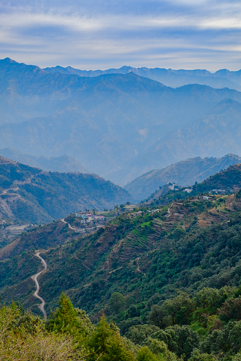 Mountain Village, Himalayan Foothills, Rishikesh, Uttarakhand, India