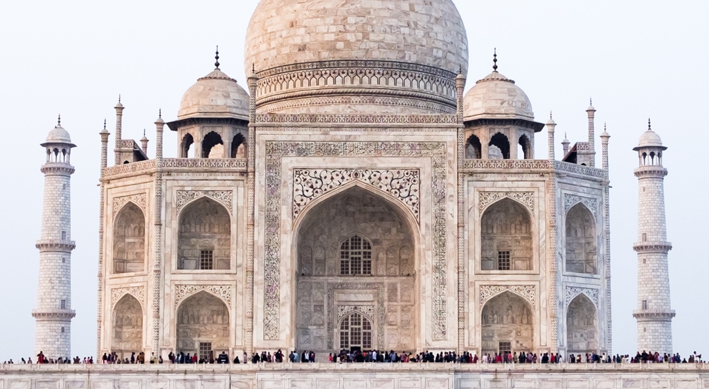 Queued For Viewing, Taj Mahal, Agra, Uttar Pradesh, India copy