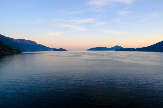 Magic Hour, Howe Sound, Sea to Sky Highway, Lion's Bay, British Columbia, Canada
