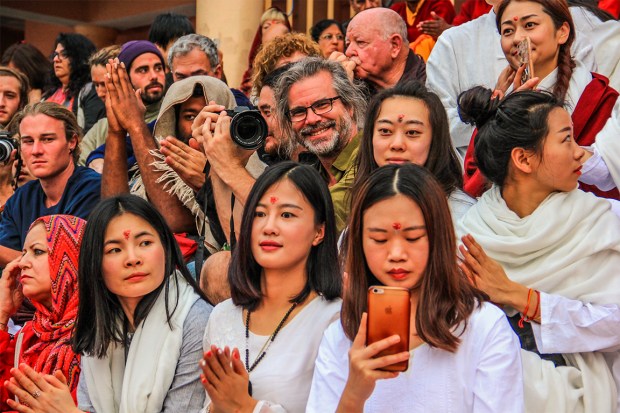 Patrick Jennings, Ganga Aarti, Parmarth Niketan Ashram, Rishikesh, Uttar Pradesh, India copy