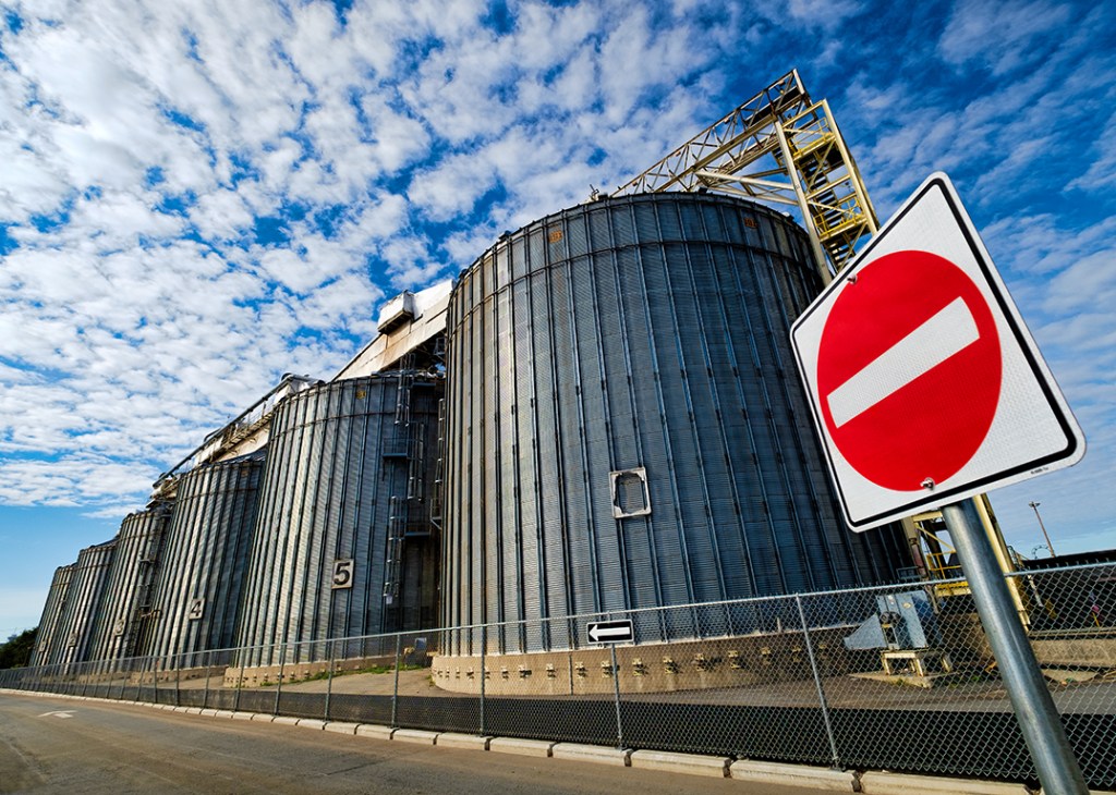 No Entry, Fibreco Export Inc., North Vancouver, British Columbia, Canada