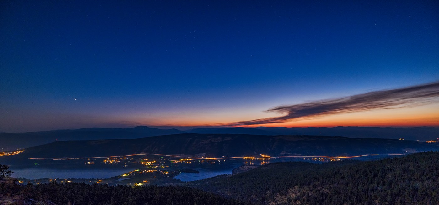 Ribbon of Highway, Okanagan Highway 97, From Oyama Lake Road, Lake Country,, British Columbia, Canada
