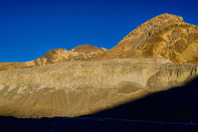 Sunset Silhouette, Athabasca Glacier, Rocky Mountains, Jasper National Park, Alberta, Canada-Edit copy