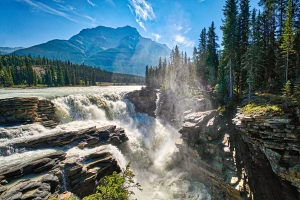Tumult, Athabasca Falls, Athabasca River, Icefields Parkway, Jasper National Park, Alberta, Canada