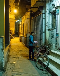Boy and His Bicycle, Kashi, Old Varanasi, Uttar Pradesh, India