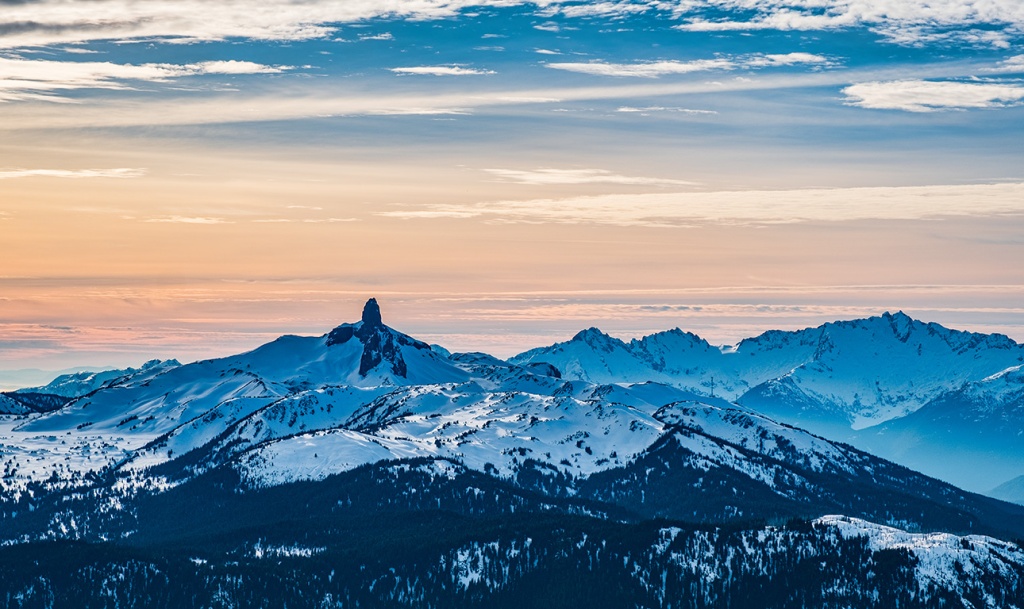 Warm and Cool, Black Tusk, From Whistler Mountain, British Columbia, Canada
