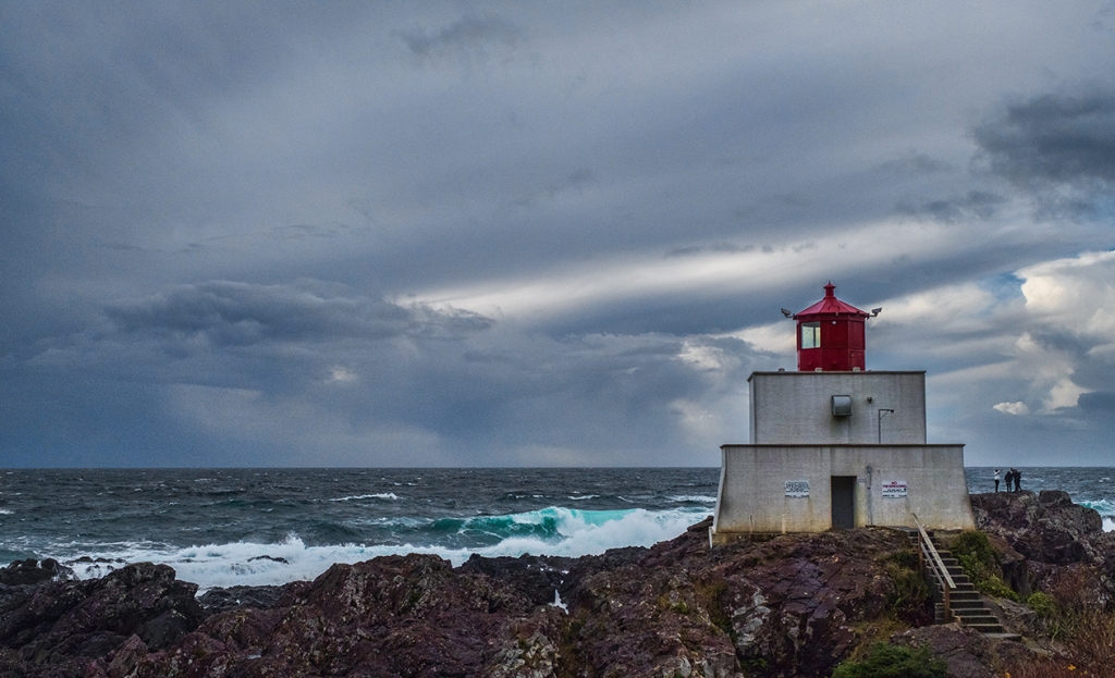Gathering of Friends, Amphitrite Lighthouse, Wild Pacific Trail, Ucluelet, Vancouver Island, British Columbia, Canada