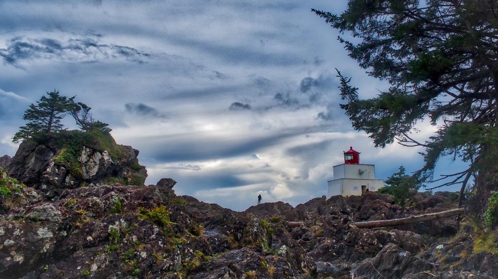 Off Kilter, Amphitrite Lighthouse, Wild Pacific Trail, Ucluelet, Vancouver Island, British Columbia, Canada