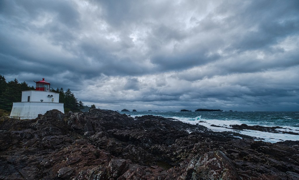 Red Cap, Amphitrite Lighthouse, Ucluelet, Vancouver Island, British Columbia, Canada
