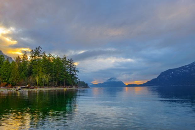 The Varnished Sea, Howe Sound, Porteau Cove, British Columbia, Canada