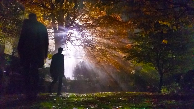 a path so well lit, Over Lynn Manor, Burnaby, British Columbia, Canada