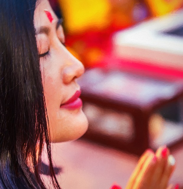 Beautiful Presence, Parmarth Niketan Ashram, Aarti Ceremony, Rishikesh, Uttarakhand, India