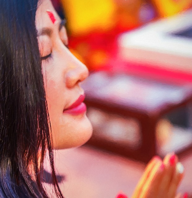 Beautiful Presence, Parmarth Niketan Ashram, Aarti Ceremony, Rishikesh, Uttarakhand, India