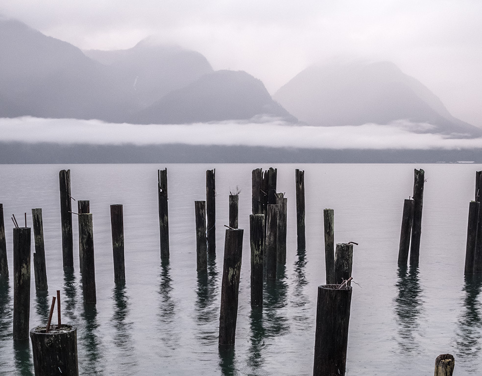 Forsaken Pier, Britannia Beach, Howe Sound, Sea to Sky Highway, British Columbia, Canada