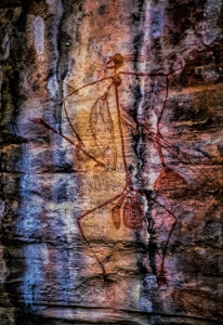Ancient Selfie, Aboriginal Art, Kakadu National Park, Northern Territory, Australia copy