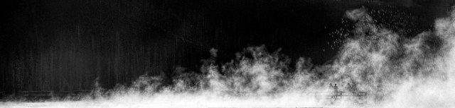 Shadows in the Mist, Black Sand Basin, Yellowstone National Park, Wyoming, United State of America