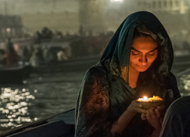 Angel of the Ganga, Ganges River, Dashashwamedh Ghat, Varanasi, Uttar Pradesh, India