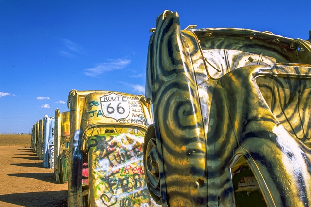Cadillac Ranch, Route 66, Amarillo, Texas, United States of America