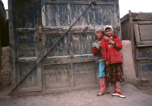 Two Uyghur Girls, Kashgar, Xinjiang, China