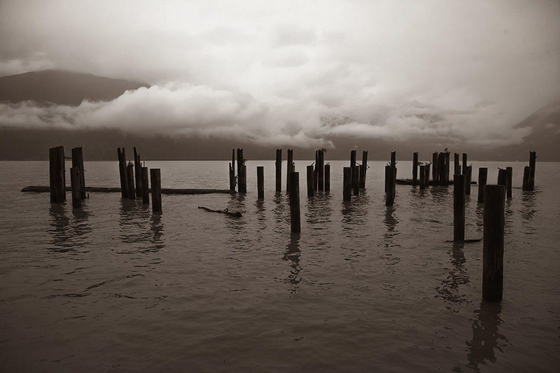 Beleaguered Pier, Britannia Beach, Howe Sound, Sea to Sky Highway, British Columbia, Canada