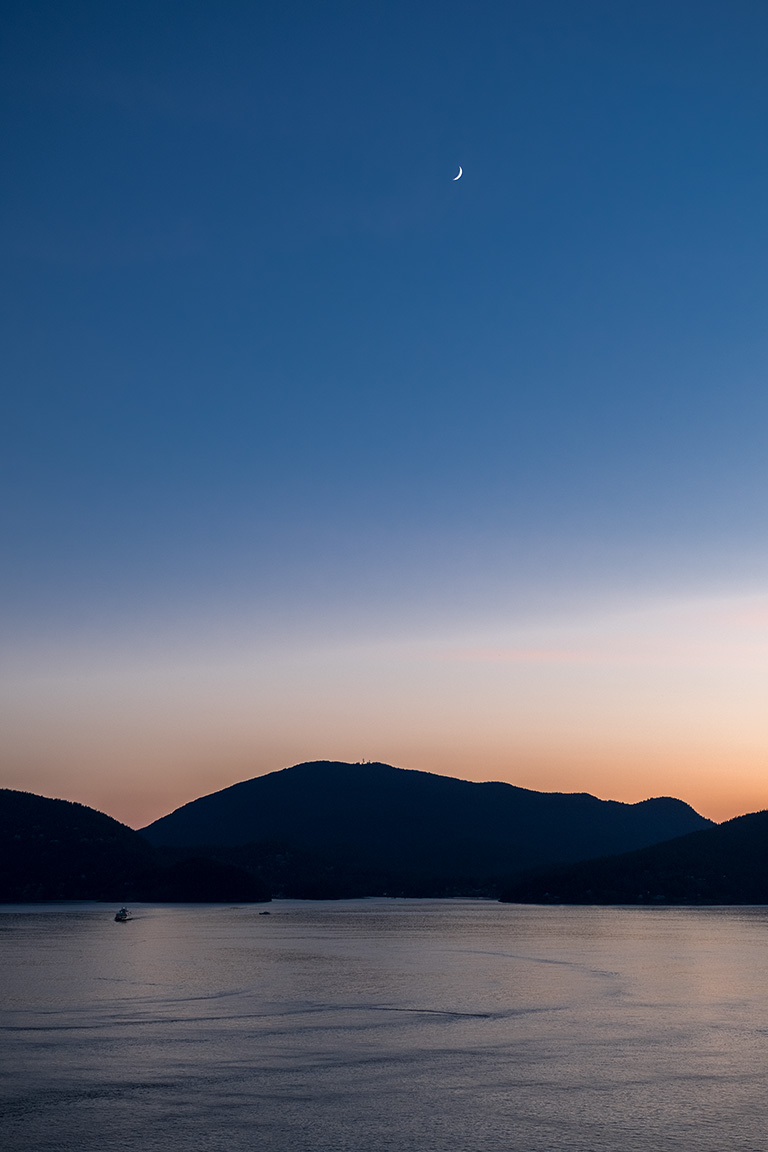 Crescent Sliver, Bowen Island, Howe Sound, Sea to Sky Highway, British Columbia, Canada
