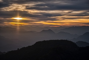 Himalayan Foothills Sunrise VIII, Kunjapuri Devi Temple, Rishikesh, Uttarakhand, India