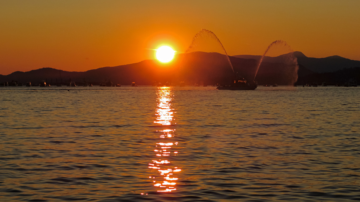 Shimmer Wings, Fireboat, English Bay, British Columbia, Canada